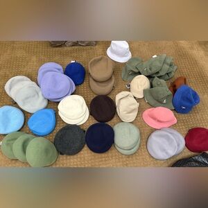 Kangol lot of brand new with tags hat 
Assorted sizes styles and colors